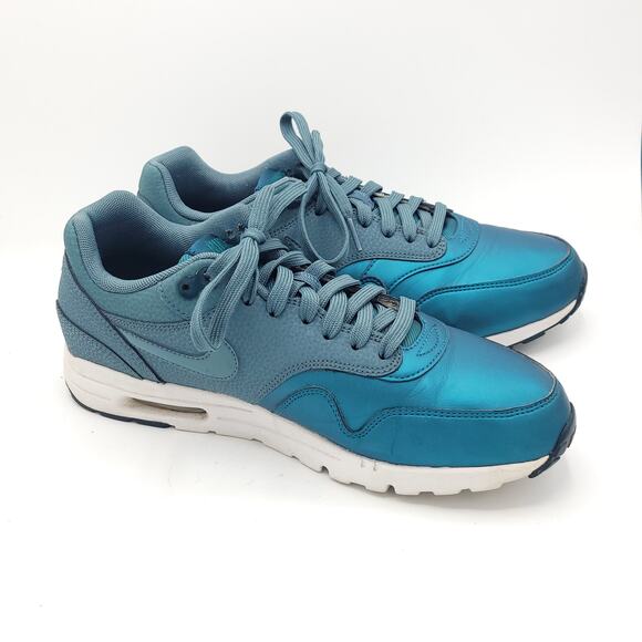 Nike Air Max 1 Ultra SE Trainers 861711 300 blue green women's Size 10 - Picture 3 of 9